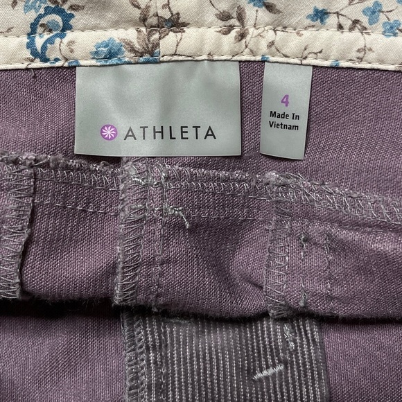 Athleta Vintage Ridge Purple Corduroy Size 4 Skirt - Picture 2 of 4